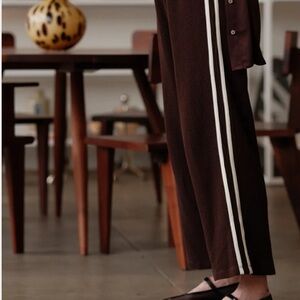 Donni Thermal Stripe Crop Pant